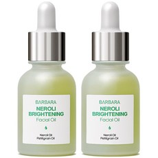 바르바라 네롤리 보습 광채 페이스 오일, 2개, 30ml