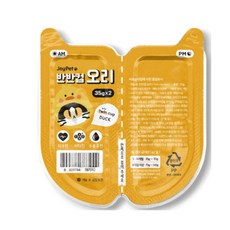 조이펫 고양이 반반컵 간식, 5개, 70g, 오리