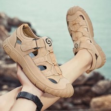 트레일화 클라이밍화 트래킹샌들 릿지화 블랙 계곡트레킹화 여름용등산화, 1개, 카키