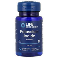 라이프익스텐션 Life Extension Potassium Iodide 130 mg 14 Vegetarian Tablets, 14정, 1
