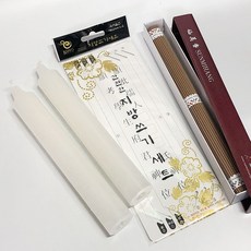 비호양초 제수용 양초세트 3호 양초+제사향+지방쓰기, 단품, 1개