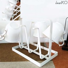 팔땨 모던 6구 컵걸이 물병건조대 컵걸이건조대 행주건조걸이, 화이트