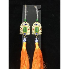 帽墜含流蘇 1尺3 1尺6 1尺 8吋8神像用, 1個