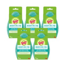 3M 흠집방지 클리닝헤드 욕조닦이 리필용헤드 5개