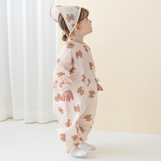 아이레빗 국내생산 아기 유아 미술가운 방수 전신 문센 촉감놀이 모래놀이, 댕댕이