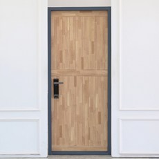 폼나라아트 접착식 현관문 셋트 보온단열 시트지 아파트 시공 방문 거실 셀프인테리어, 멀바우원목