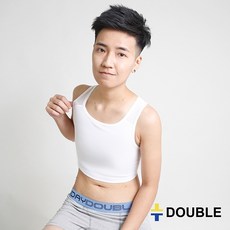 DOUBLE 束胸 COOL MESH 套頭半身 大尺碼 U領全網設計 清爽舒適