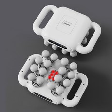 筋膜放鬆按摩器 迷你便攜全身按摩儀 電動按摩槍, 1個, 16頭白色