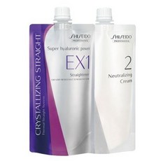 시세이도 크리스탈라이징 스트레이트 매직약 EX 강한곱슬모발용 1제 400g + 2제 400g, 400ml, 2세트