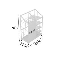 우산꽂이 우산 미용실 호텔 학교 카페 수납 업소용 보관 거치대, Q. 화이트 48cm, 1개