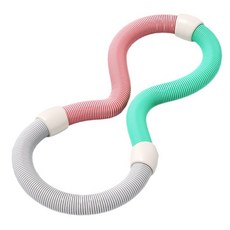 [나무처럼] 다이어트 고탄성 스프링 훌라후프 허리 마사지, 1개, 혼합(블루+핑크+옐로우), 860g