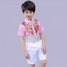 DIU 兒童演出服蓬蓬紗裙亮片舞蹈表演服女孩公主蓬蓬連衣裙晚禮服