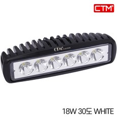 CTM 서치라이트 차량용 LED 써치 선박 화물 지게차 일자 18W 30도, 1개