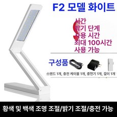 휴대용 무선 책상 독서등, 터치 스위치, 표준 충전 F2 2000mAh 9시간, 기본 색상