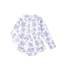 女童連體長袖泳衣 可愛兒童防曬速乾泳裝