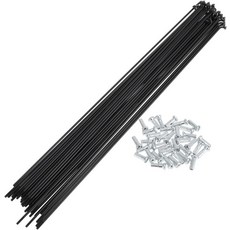 36개 세트 14G 자전거 스포크 269mm 자전거 휠 스포크 탄소강 검정