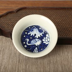 景德鎮青花一路連科主人杯 純手工繪製 全新, 商品主圖, 1個