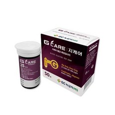 지케어(G CARE)혈당시험지 50매/혈당검사/당뇨시험지, 1개