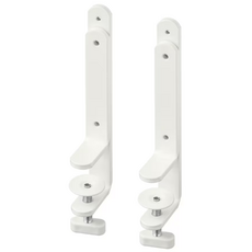 이케아 SKADIS 스코디스 연결부품 2개입 책상연결 고정부품 타공판 아트보드 벽장식 수납 인테리어, 색상:화이트_103.207.94, 화이트_103.207.94