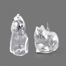 토탈셀링 고양이털 보관 키링 털보관키링, 블랙줄무늬