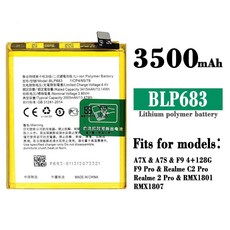 適用 OPPO A7X/F9pro/Realme 2 Pro/C2 Pro 全新手機電池 BLP683 批發, 1個, 3500mah