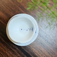 청연 전통찻잔 다기잔 녹차잔 1인용 다식접시, 세트, 1개
