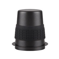 포터필터 라인 도징컵 51 53 58 사이즈 도징툴 탬퍼 분쇄컵, 1개, 블랙 58mm