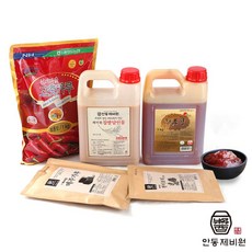 안동제비원 명인의 고추장 담그기 (고춧가루 조청 메주가루 찹쌀달인물 포함), 1개, 7kg