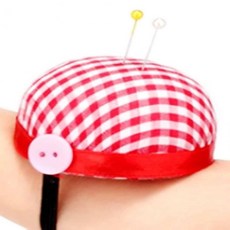 팔찌형 바늘꽂이 손목시침핀꽂이 사각바늘꽂이 핀꽂이 바느질함, 1개, 기본