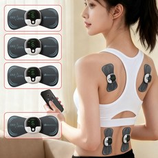 SOVI저주파 마사지기 EMS/TENS 무선본체 4개 + 젤 패드 4세트 적합해요 어깨 목 등 허리 팔 팔꿈치 손목 무릎 허벅지 종아리 발목 발바닥