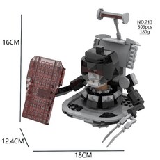 캐릭터 조립 프라모델 스키비디토일렛 장식품, 713 해골 UFO 화장실