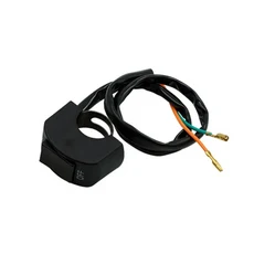 12V 7/8 인치범용 오토바이 On/Off 스위치 방수 스쿠터 두 번째 라인 헤드 라이트 핸들 바 Moto Accessorie, 03 Black, 1개