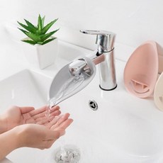 어린이세면대 어린이수도꼭지 손씻기 수도 수전 연장, B1 아이보리, 1개