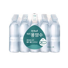 오리온 닥터유 제주 용암수 (무라벨), 530ml, 20개