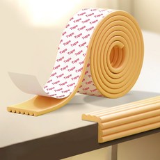 르메이어 유아용 W형 풀접착 모서리 보호대, 옐로, 1개