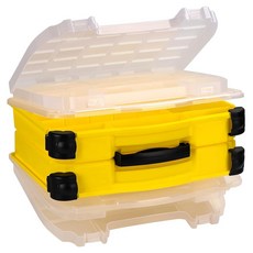 THKFISH 낚시 태클 박스 정리 더블 레이어 보관 야외 조절 가능한 칸막이 14 96 10 23 4 5인치 그린, 3 C YELLOW 4 layers ta le