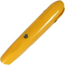 磁吸式粉筆套，環保雙彈簧設計, 1個, 彩色塑膠粉筆夾黃色