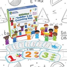 사람모형 피큐어 숫자세기 1-10 활동카드 세트 분류 기초연산 사고력발달, 1개