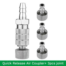 고무 호스용 에어브러시 퀵 분리 조인트 1/8 인치 암나사 파고다 조인트 릴리스 피팅 어댑터 가능, 03 NCT-RHQD2, 03 NCT-RHQD2
