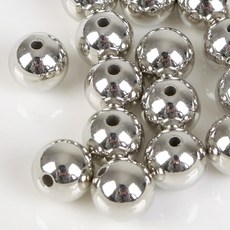 니켈 메탈볼 가벼운 비즈 공예 재료 팔찌 키링 스트랩, 1세트, B0307. 12mm