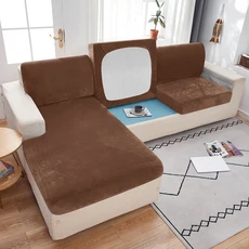 봉제 소파 슬립 커버 미끄럼 방지 탄성 침실 사무실 홈 장식 가구 보호대 1 개, 04 1pc Chaise longue L, 06 Color 01