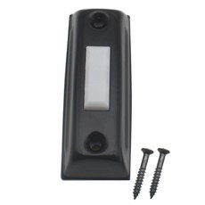 [ 1154834 ] OZXNO 초인종 푸시 버튼 벽걸이 유선 도어벨 금속 교체용 스로우 포함 (블랙 1개), [ 1154834 ] OZXNO 초인종 푸시 버튼 벽걸