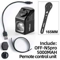 OFFBONDAGE 자전거 라이트 서스펜션 헤드 장착 마운트 방수 프론트 램프 홀더 액세서리 포함)