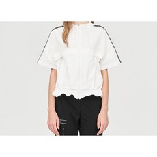 여성 반팔 트레이닝 셋업 점퍼 L21D1JP282_WH