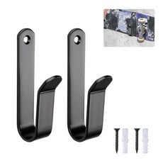 WishLotus 스노우보드 벽 랙 두껍고 내구성 있는 후크 2개 깊은 U자형 디스플레이 고무 플러그 및 나사 포함 스케이트보드 스키 걸기용 (2 A), [ 943431 ] WishLotus 스노우보드 벽 랙, 1개