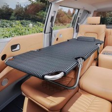 舒適床墊一體六段調節折疊床 躺椅 行軍床 午休折疊床椅 午睡床, 黑色