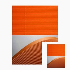 크라프트 색골판지 4절 주황색 1개 미술공예 골판지공예