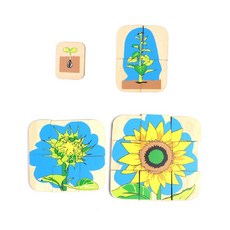 어린이집 자연생태교육 해바라기성장퍼즐 첫퍼즐 어린이퍼즐 유치원교구 그림퍼즐 EQ, 20피스, 1개