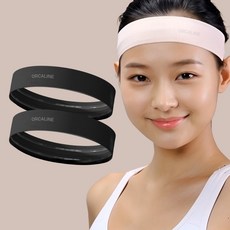 오르카라인 논슬립 스포츠 헤어밴드, 1개, 블랙