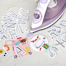 패션소품 자수알파벳 실버와펜